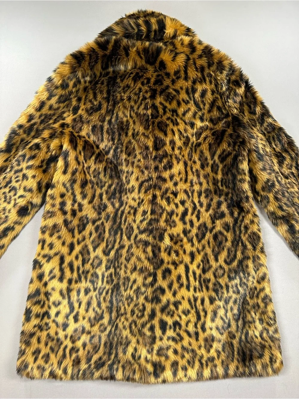 J Crew Faux-Fur Leopard Print Coat - Womens Small